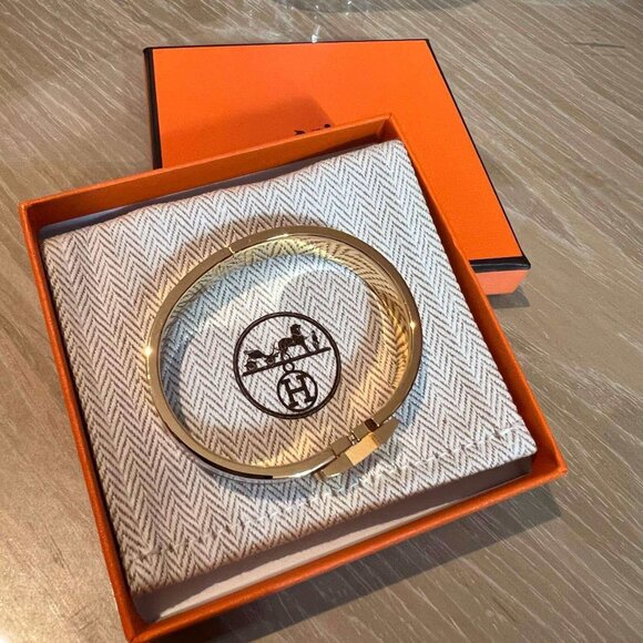 Hermès White and Gold Bracelet - Picture 5 of 6